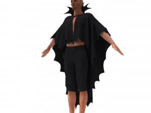 man in cape 3D Model