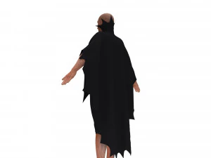 man in cape 3D Model