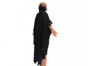 man in cape 3D Model
