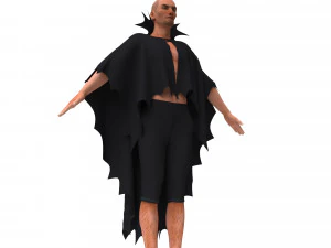 man in cape 3D Model