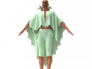 man in cape 3D Модель