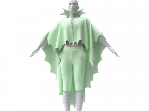 man in cape 3D Модель