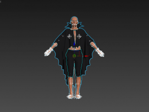 man in cape 3D Модель
