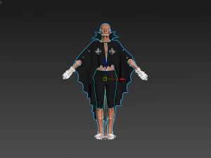 man in cape 3D Model
