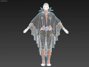man in cape 3D Model