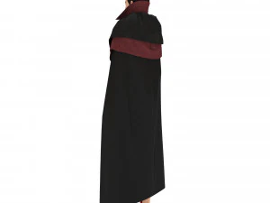 man with cloth cape vampire 3D Model