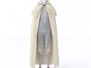 man with cloth cape vampire 3D Model