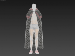 man with cloth cape vampire 3D मॉडल