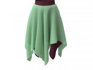 skirt 3d 3D Model