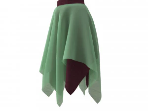 skirt 3d 3D Model