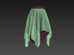 skirt 3d 3D Model