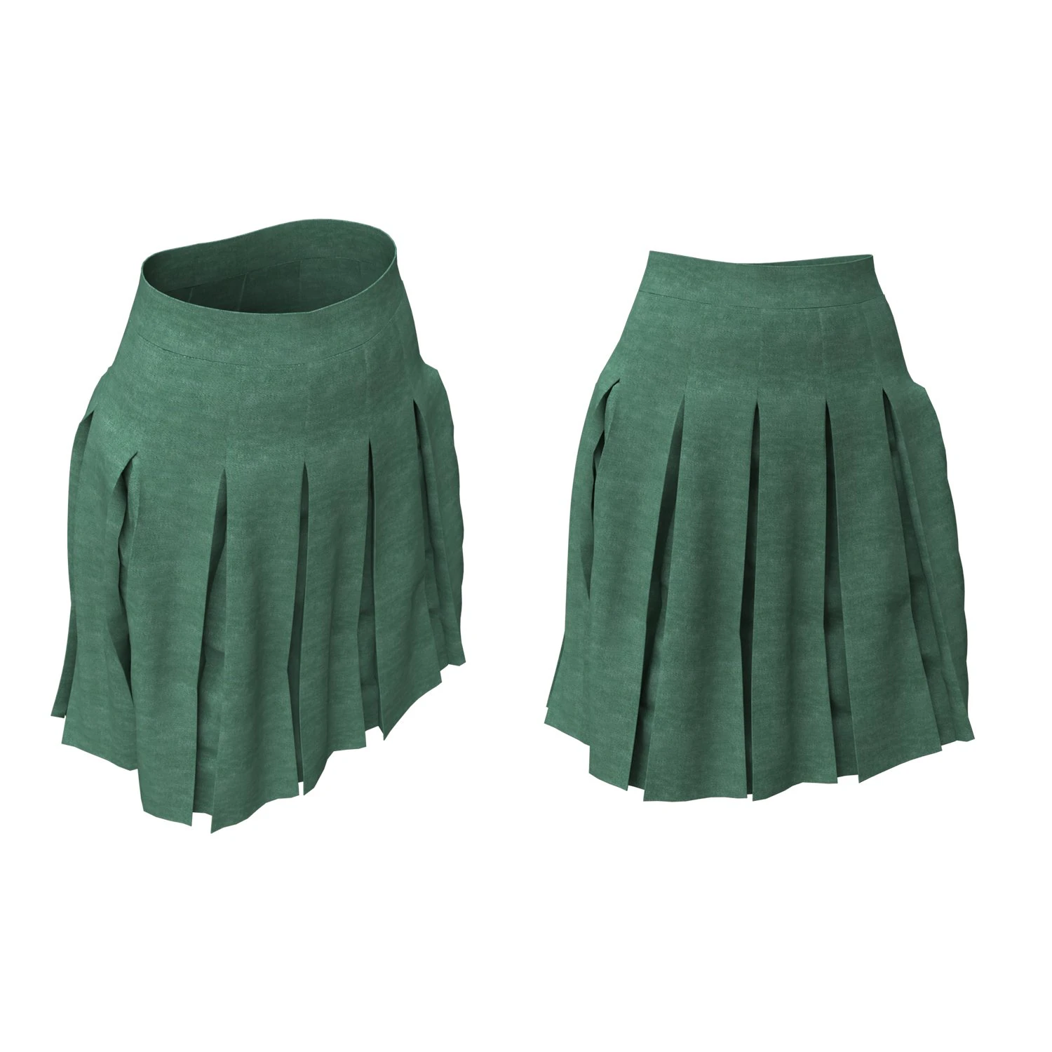 skirt stitched 3D Model .c4d .max .obj .3ds .fbx .stl .blend 