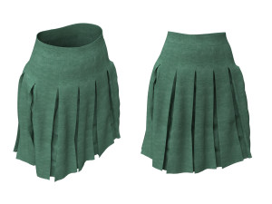 skirt stitched Modelo 3D