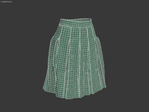 skirt stitched 3D Model