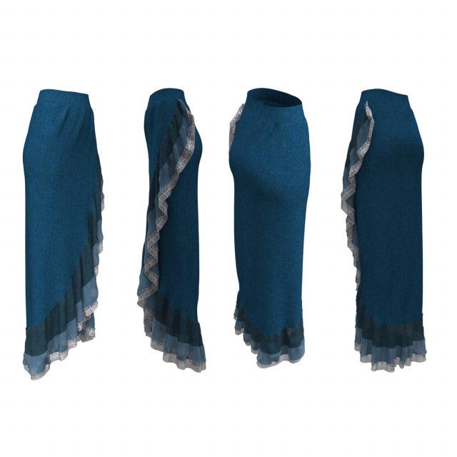 skirts fancy wrap Modelo 3D .c4d .max .obj .3ds .fbx .stl .blend 