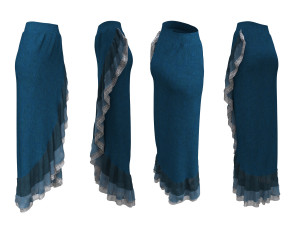 skirts fancy wrap 3D Model