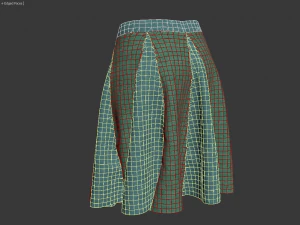 faldas corneadas Modelo 3D