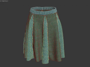 faldas corneadas Modelo 3D