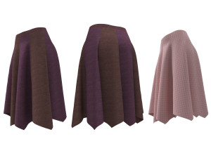skirts handkerchief paneled Modelo 3D