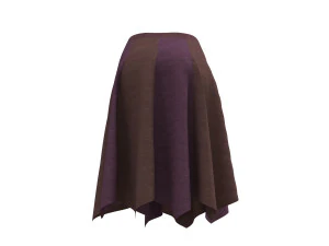 स्कर्ट रूमाल पैनलयुक्त 3D मॉडल