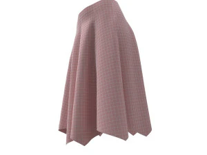 स्कर्ट रूमाल पैनलयुक्त 3D मॉडल