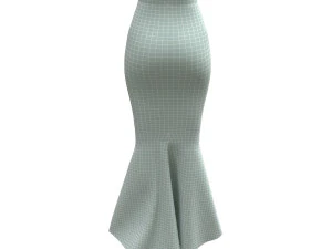 3d skirts fishtail 1 3D Model