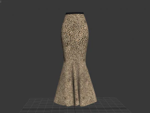 3d skirts fishtail 1 3D Model