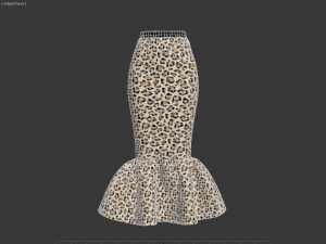 skirts fishtail Model 3D