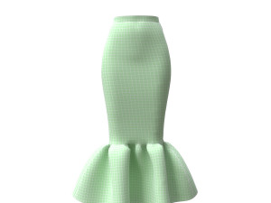 skirts fishtail Model 3D