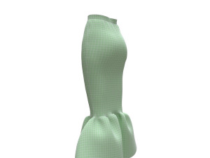 skirts fishtail Model 3D