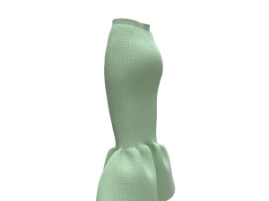 skirts fishtail 3D Model