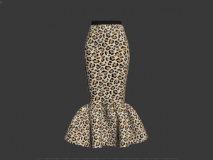 skirts fishtail Model 3D