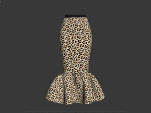 skirts fishtail 3D Model