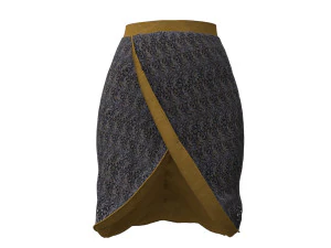 3d petal skirt 3D Model