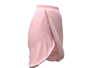3d petal skirt 3D Model