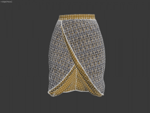 3d petal skirt 3D Модель