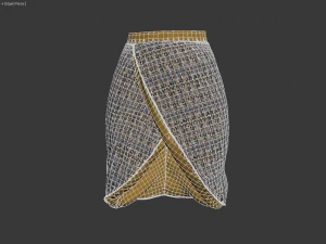 3d petal skirt 3D Model
