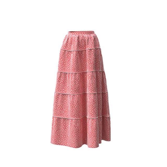 Peasant skirt 3d top