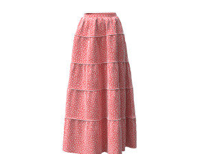 3d skirt peasant 3D Model