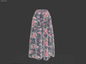 3d skirt peasant 3D Model