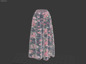 3d skirt peasant 3D Model