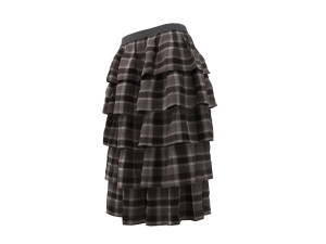 skirts layered ruffle 3D Model