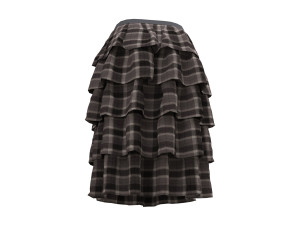 skirts layered ruffle 3D Model