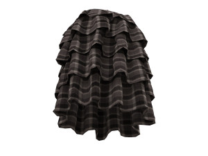 skirts layered ruffle 3D Model