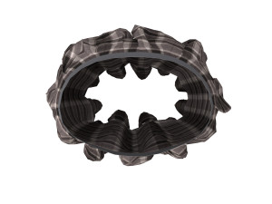 skirts layered ruffle 3D Model