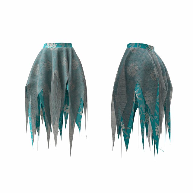 star skirt Modelo 3D .c4d .max .obj .3ds .fbx .stl .blend 