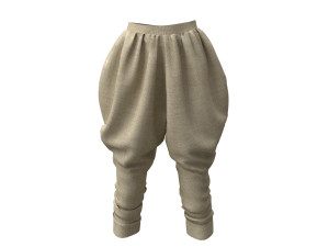 3d ottoman pants Model 3D