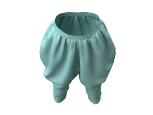 3d ottoman pants 3D Model