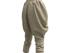 3d ottoman pants Model 3D
