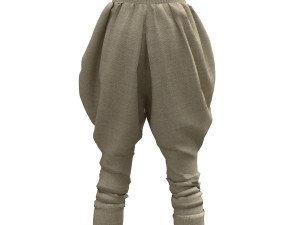 3d ottoman pants Model 3D